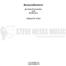 Udow-Remembrance (Orchestra version) (StSP)-Solo V/P/Orch