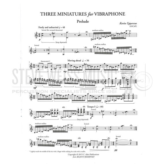 Uppercue-Three Miniatures for Vibraphone-V