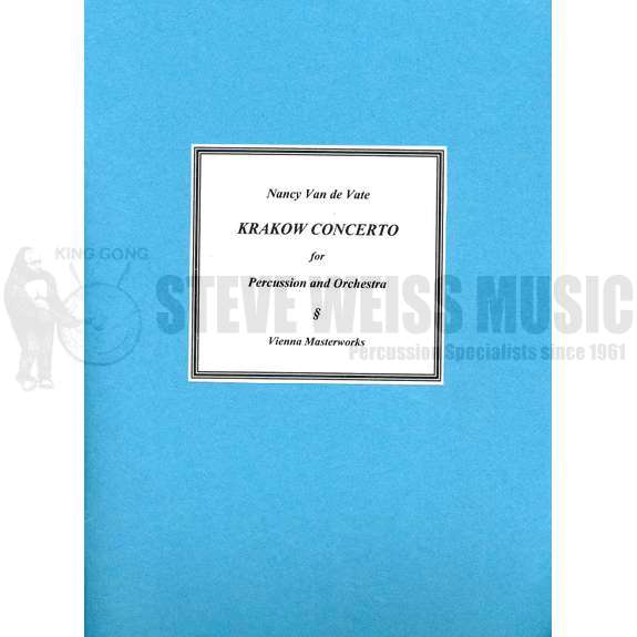 Van de Vate-Krakow Concerto (SCORE ONLY)-B/V/C/Cro./X/M/ 5T/P/Orch.