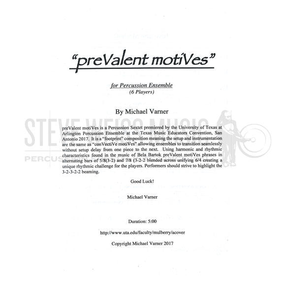 Varner-preValent motiVes (SP)-3M/BM/V/P