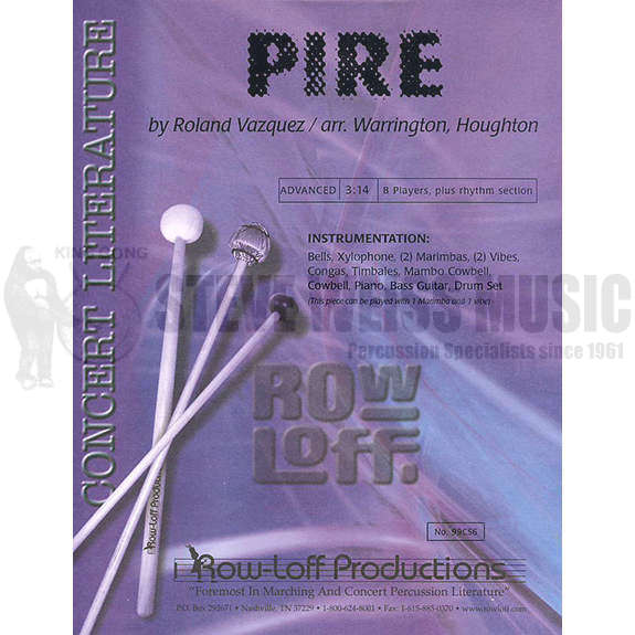 Vazquez-Pire arr. Warrington/Houghton (SP)-B/V/X/M/DS/P/PN/CB