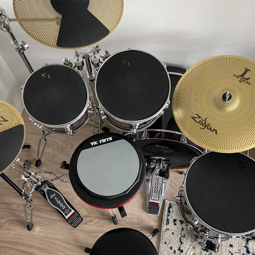 Vic Firth 14" Drum Mute on Drumset