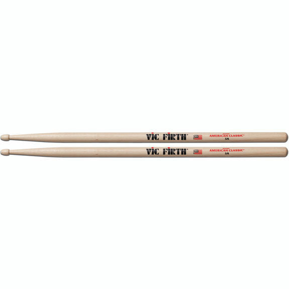 Vic Firth 5A American Classic Wood Tip Drumsticks (Bulk Pack 12 Pairs)