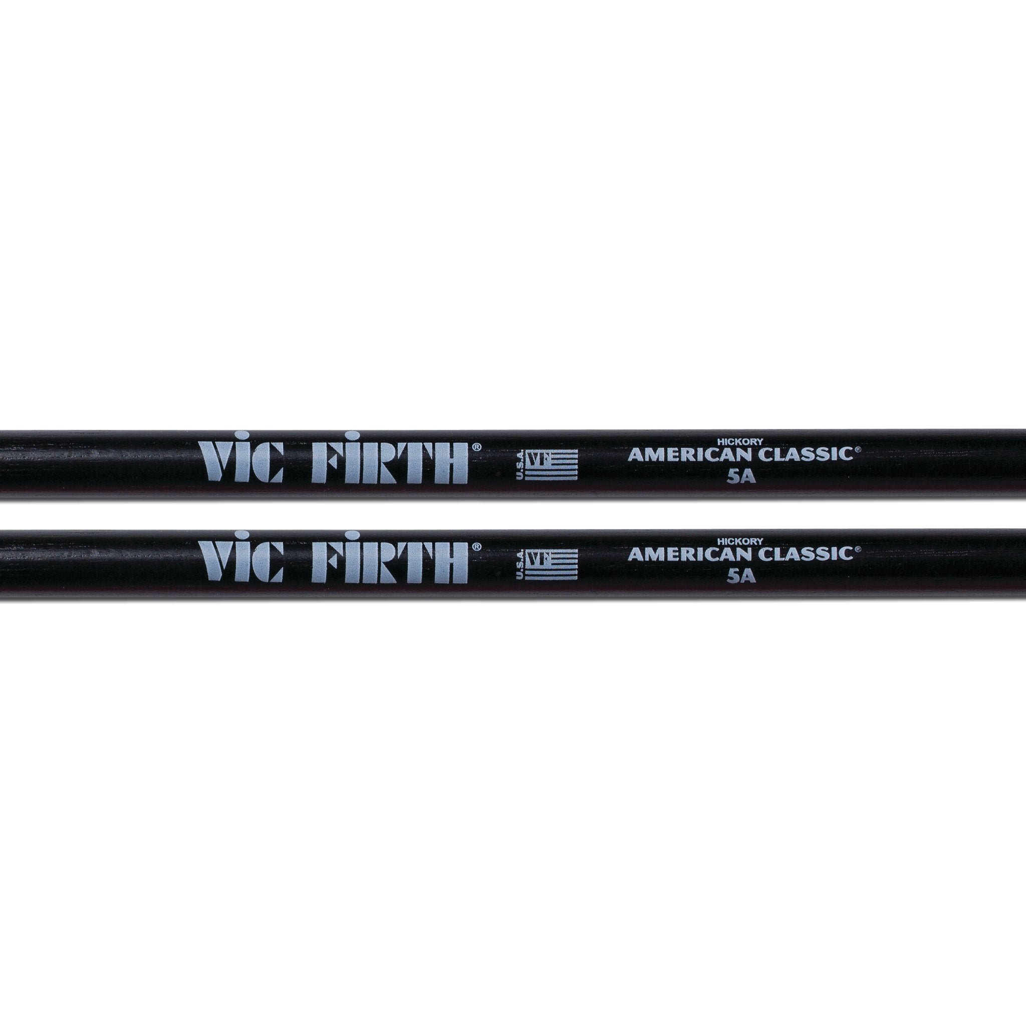 Vic Firth American Classic 5AB Black Drumsticks - Wood Tip - Image 2