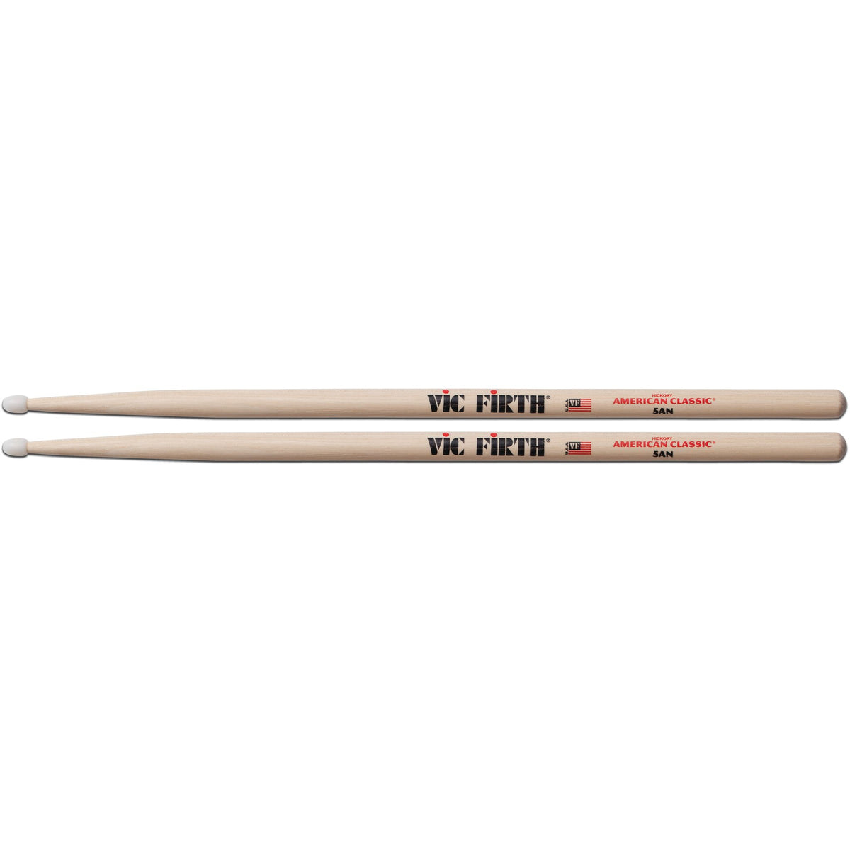 Vic Firth American Classic 5AN Drumsticks - Nylon Tip - Image 1