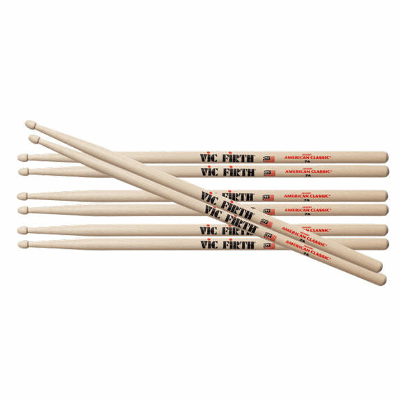 Vic Firth American Classic 7A Drumsticks Value Pack
