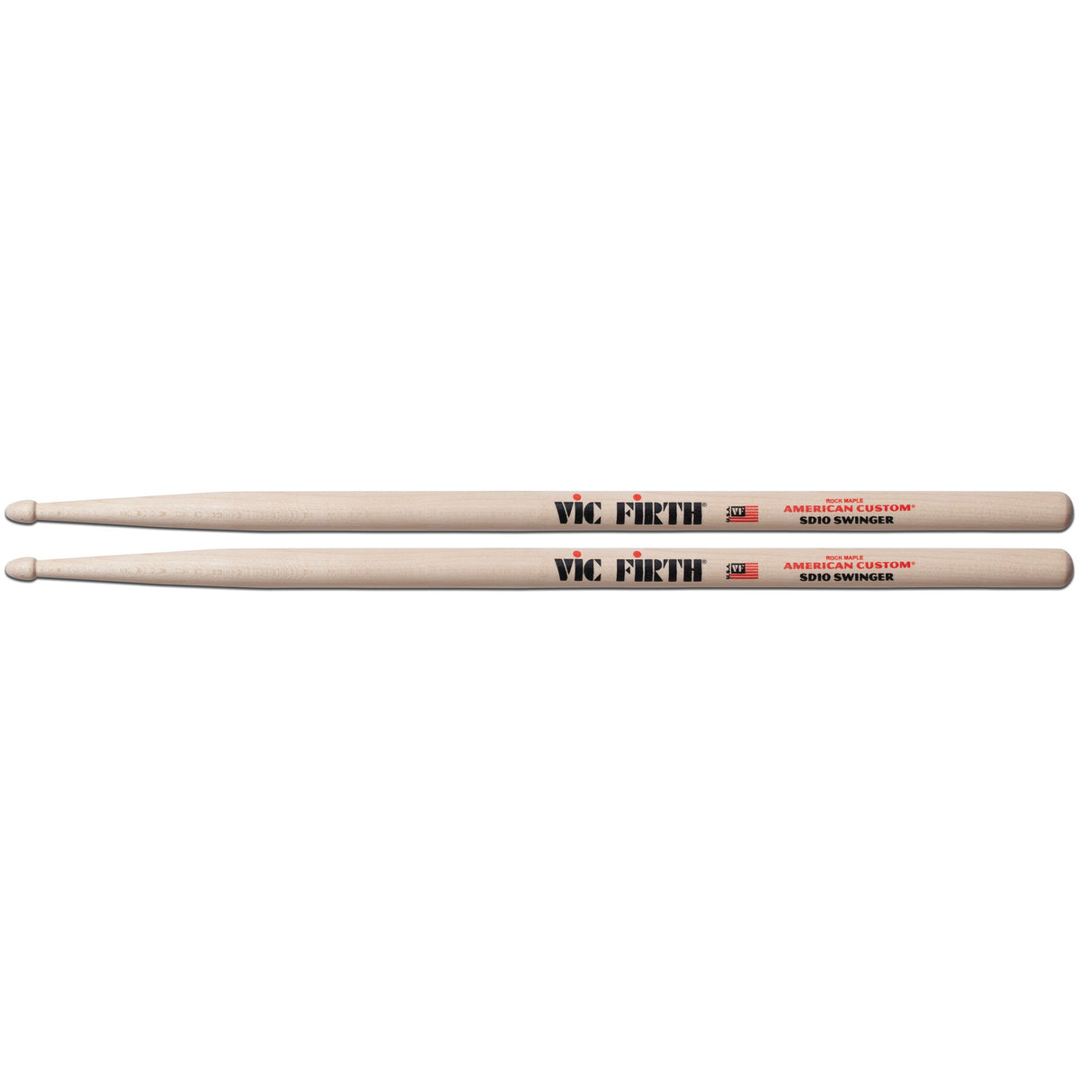 Vic Firth American Custom SD10 Drumsticks - Swinger - Image 1