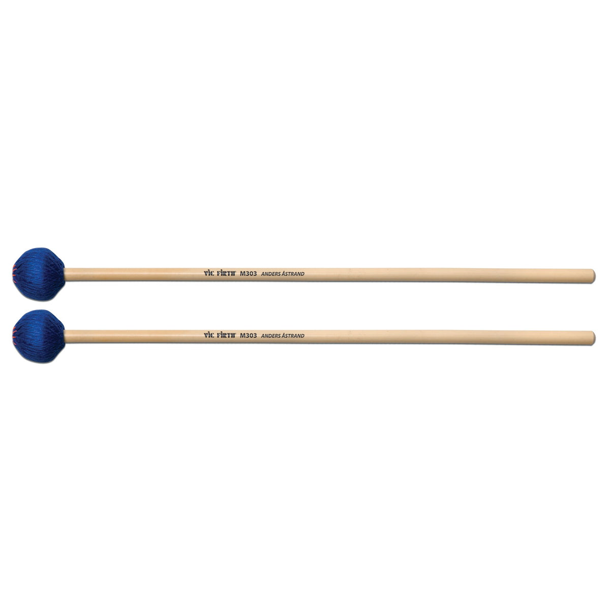 Vic Firth Anders Astrand Blue Series M303 Medium Hard Keyboard Mallets - Image 1