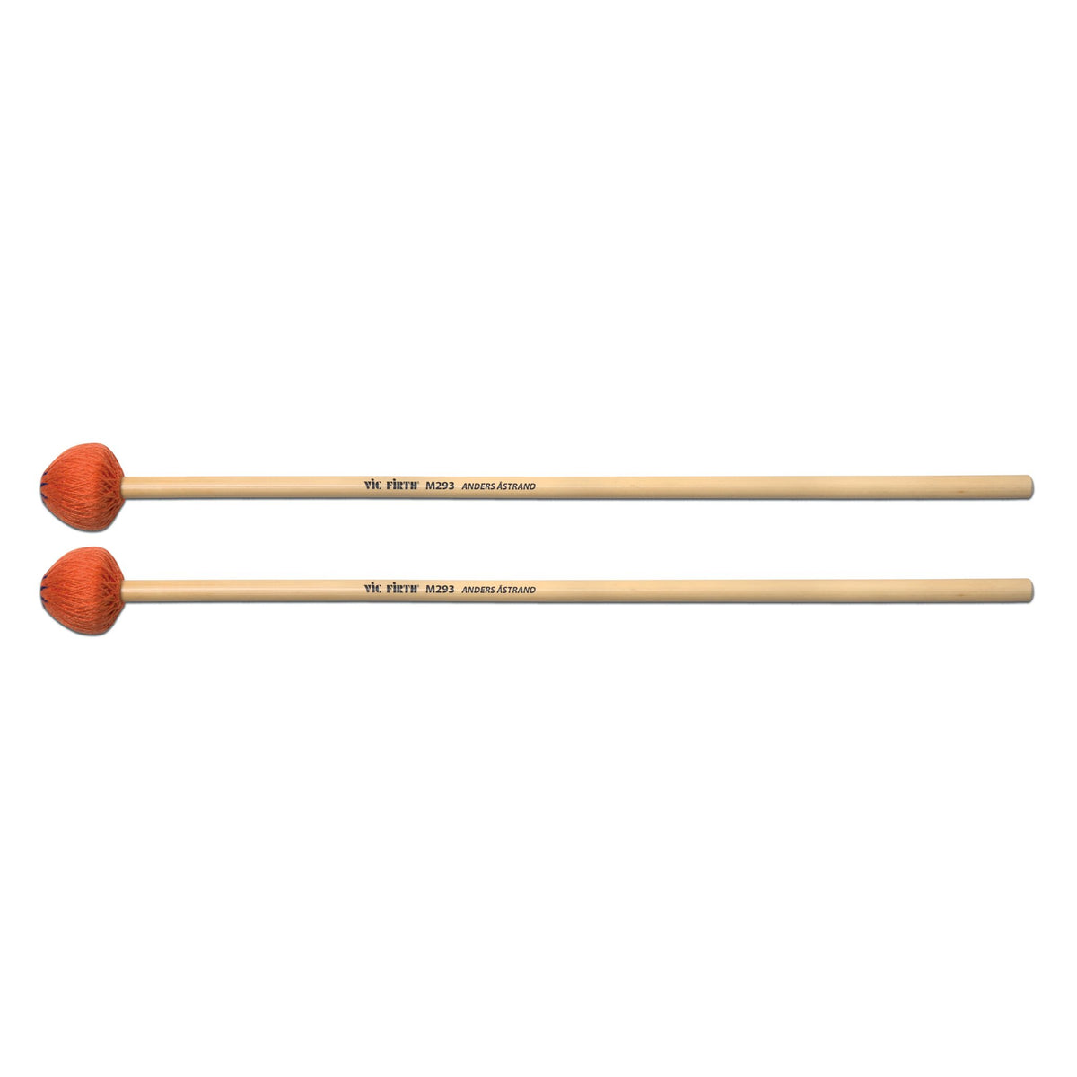 Vic Firth Anders Astrand Orange Series M293 Hard Vibraphone Mallets - Image 1