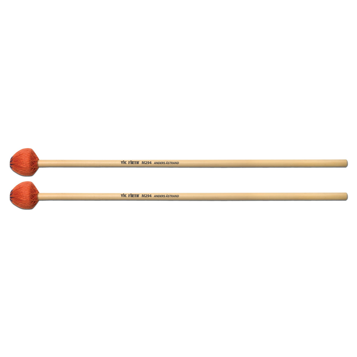 Vic Firth Anders Astrand Orange Series M294 Very Hard Xylophone Mallets - Image 1