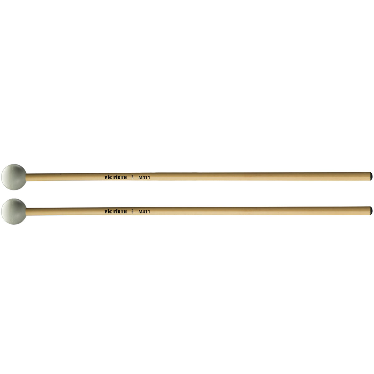 Vic Firth Articulate Series - M411 Hard Rubber Mallets - Round - Image 1