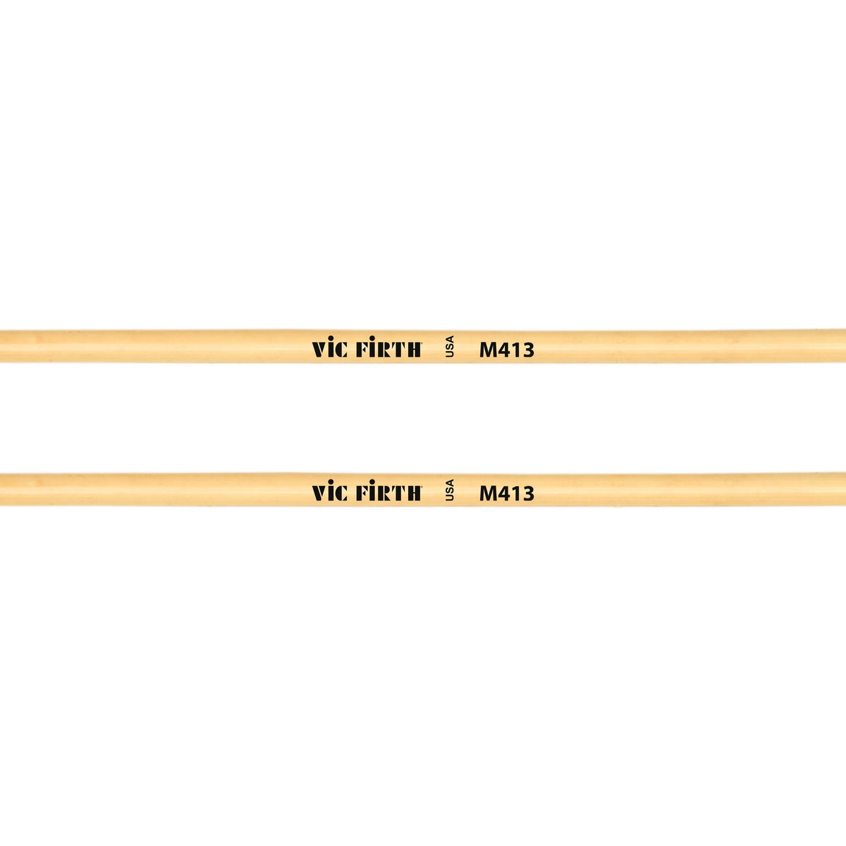 Vic Firth Articulate Series - M413 Medium Hard Synthetic Mallets - Round - Image 2