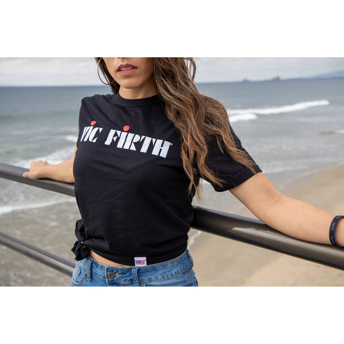 Vic Firth Black Logo T-Shirt - Small - Image 4