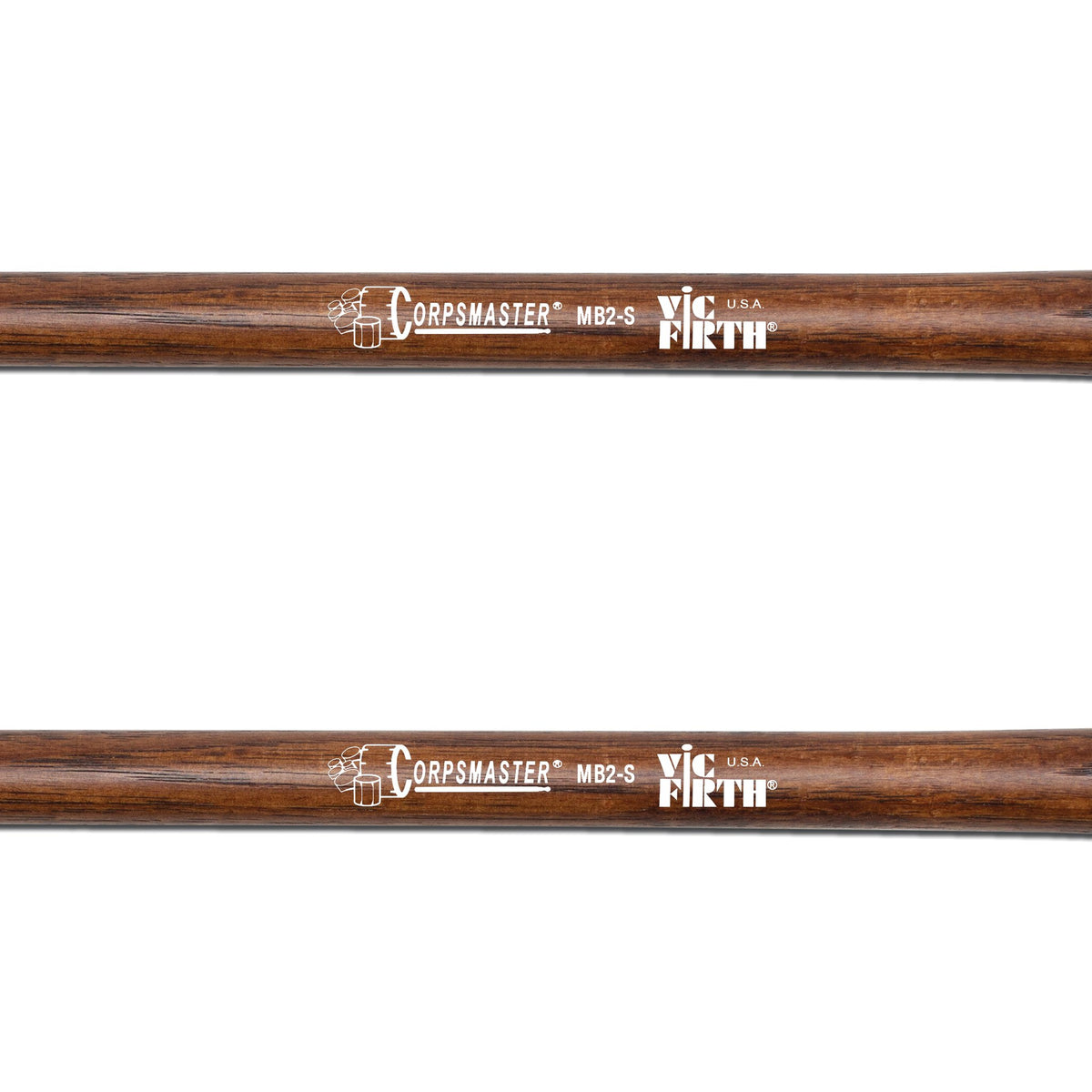 Vic Firth Corpsmaster MB2S Soft Bass Drum Mallets - Medium - Image 2