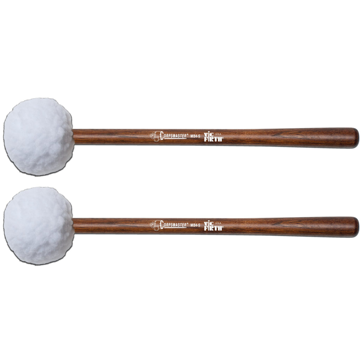 Vic Firth Corpsmaster MB4S Soft Bass Drum Mallets - X-Large - Image 1