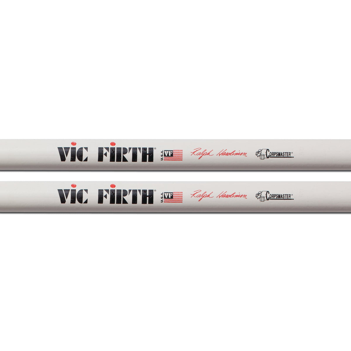 Vic Firth Corpsmaster Signature Snare Drumsticks - Ralph Hardimon Nylon - Image 2