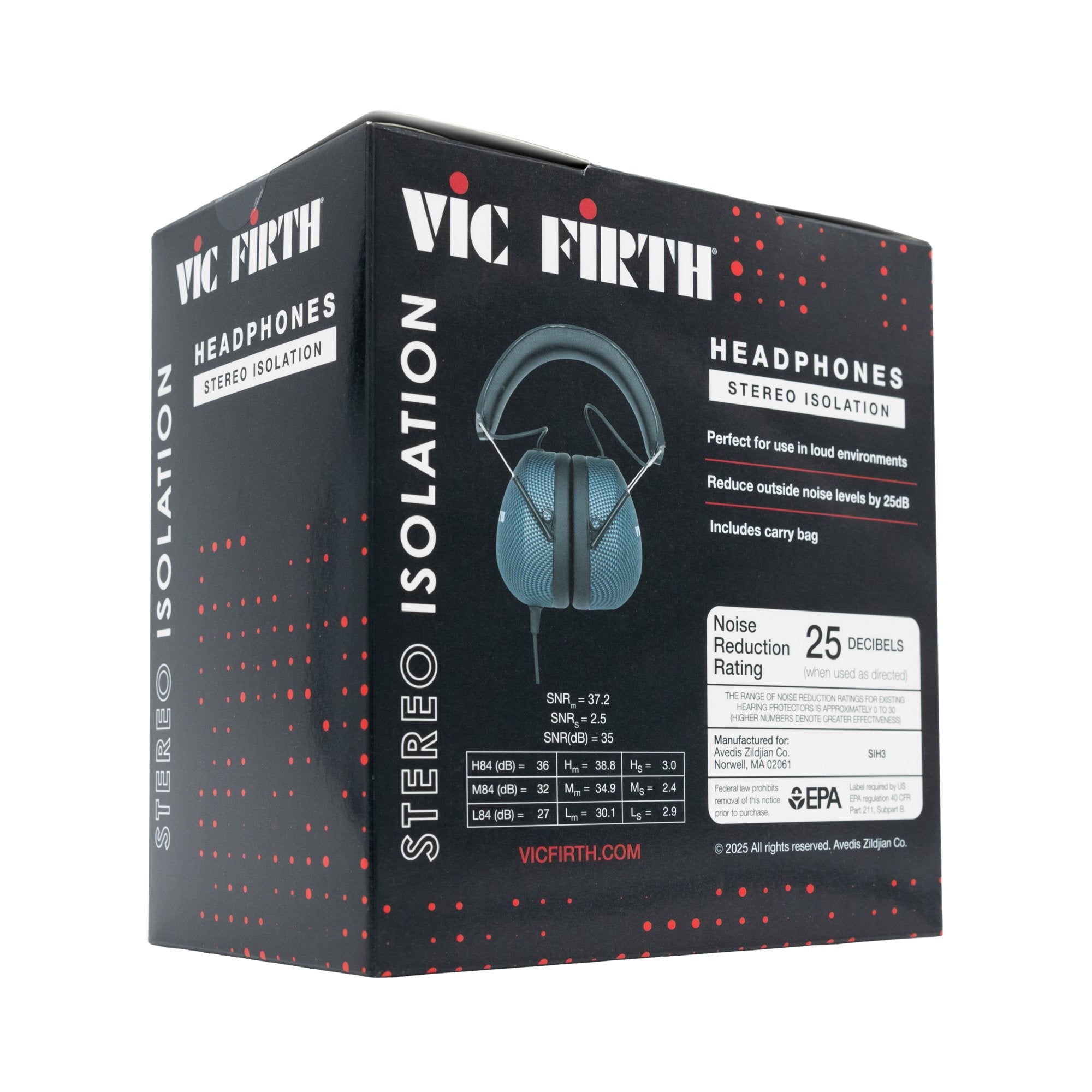 Vic Firth Headphones - Stereo Isolation V3 - Image 8