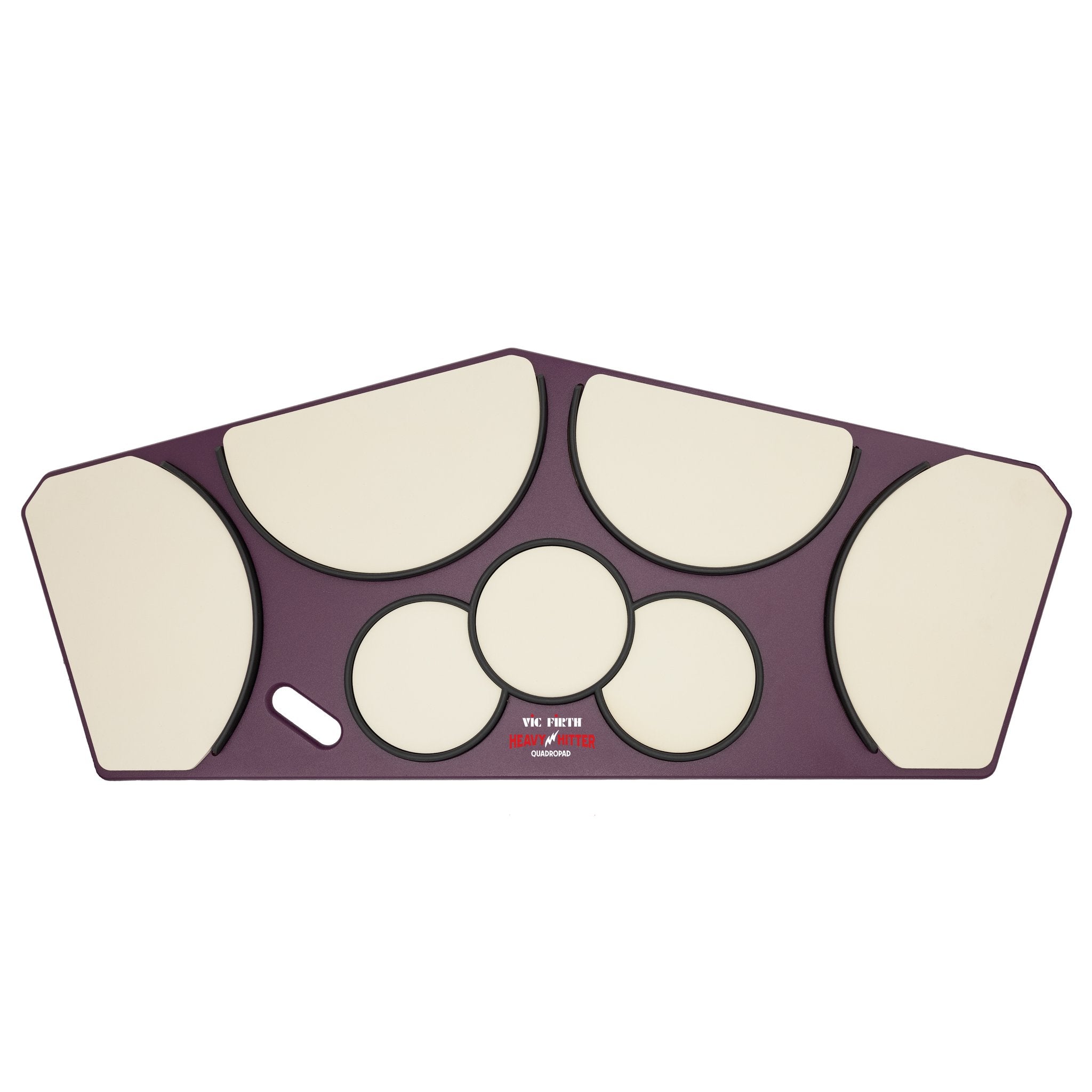 Vic Firth Heavy Hitter Quadropad Tenor Practice Pad with Rims - Large - Image 1