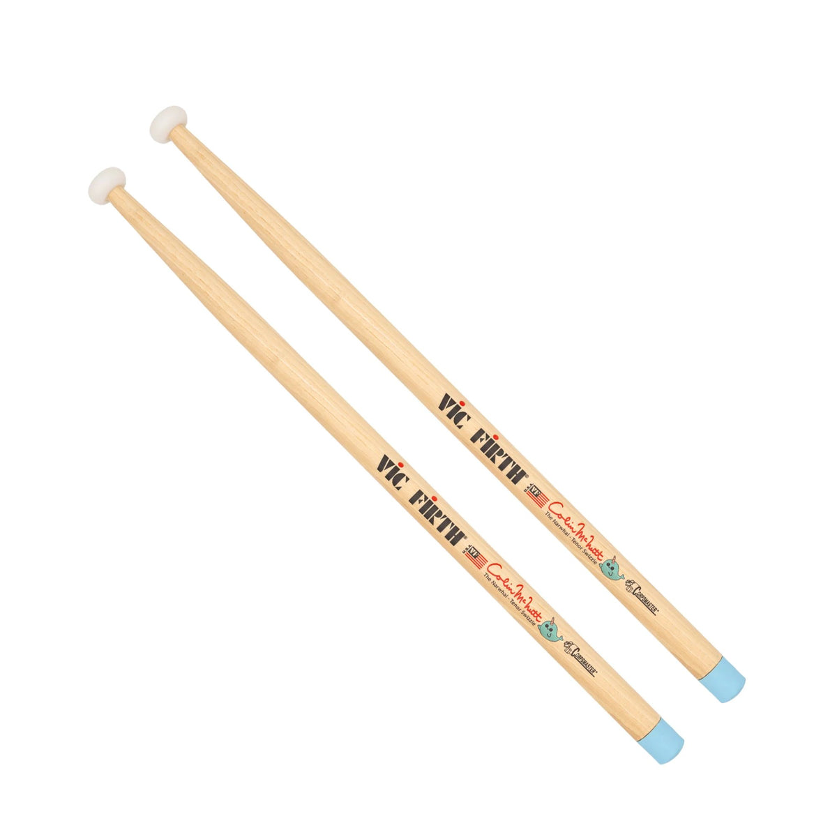Vic Firth Narwhal Colin McNutt Tenor Drumsticks Angle