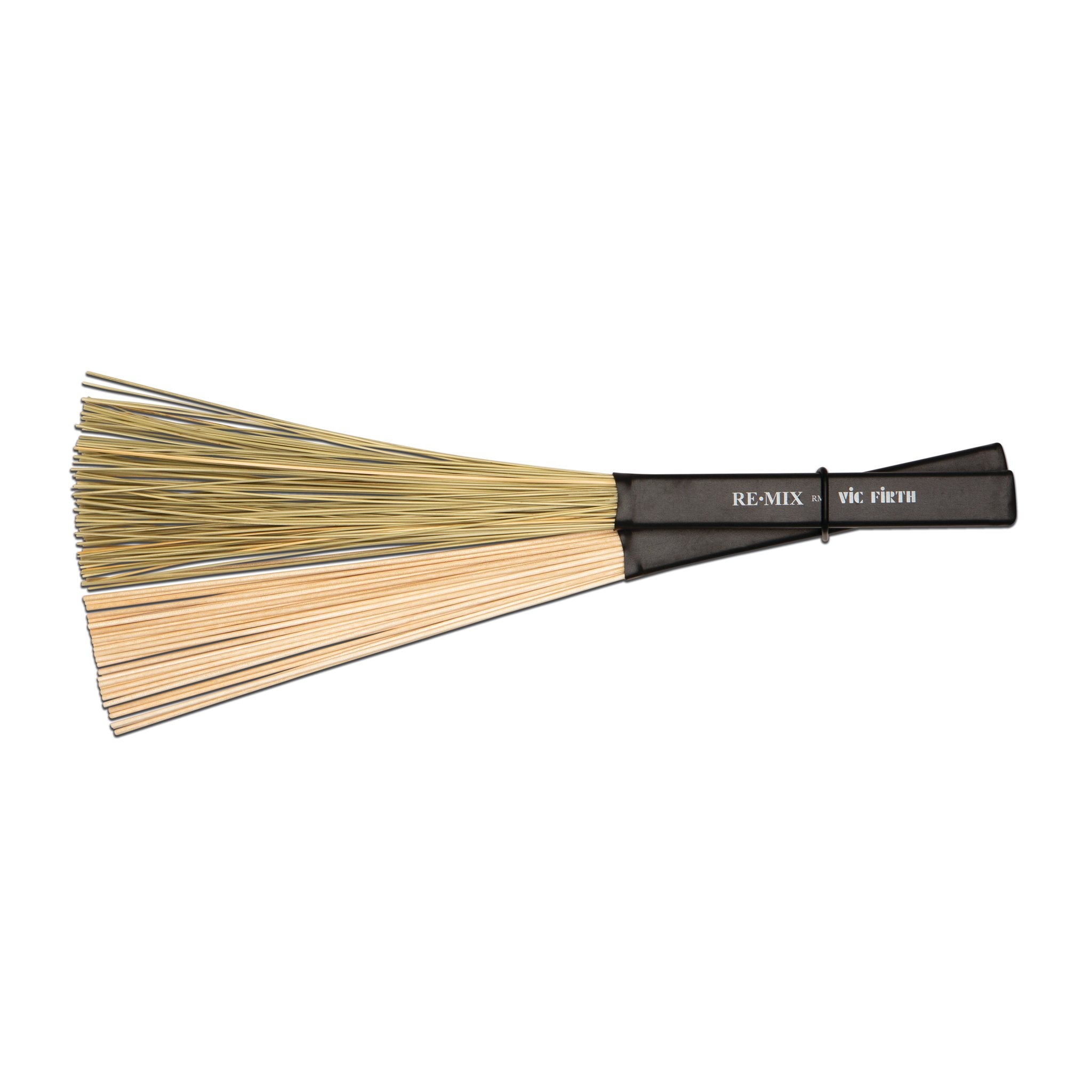Vic Firth Re-Mix Brushes - 2 Pair Combo Pack (Grass & Birch) - Image 1