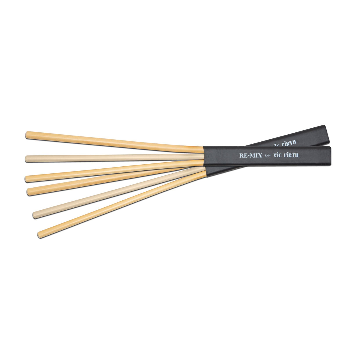 Vic Firth Re-Mix Brushes - Rattan & Birch - Image 1