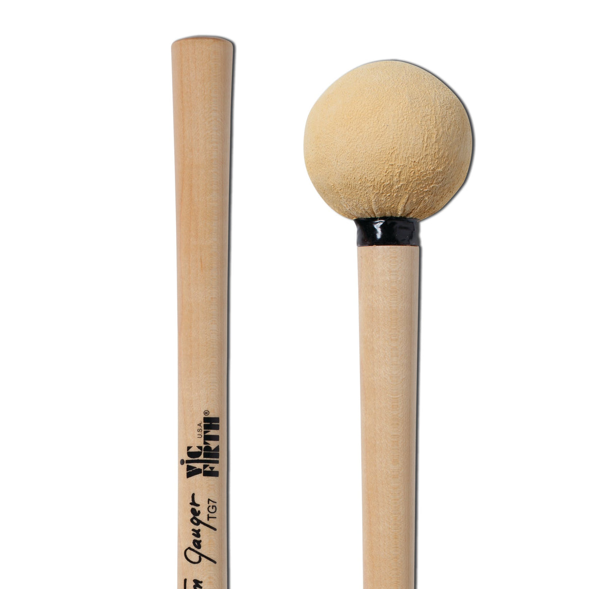 Vic Firth Tom Gauger TG07 Bass Drum Mallet - Ultra Staccato - Image 3