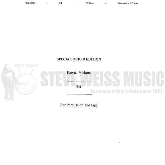 Volans-5:4 (P)-P/tape or 2P