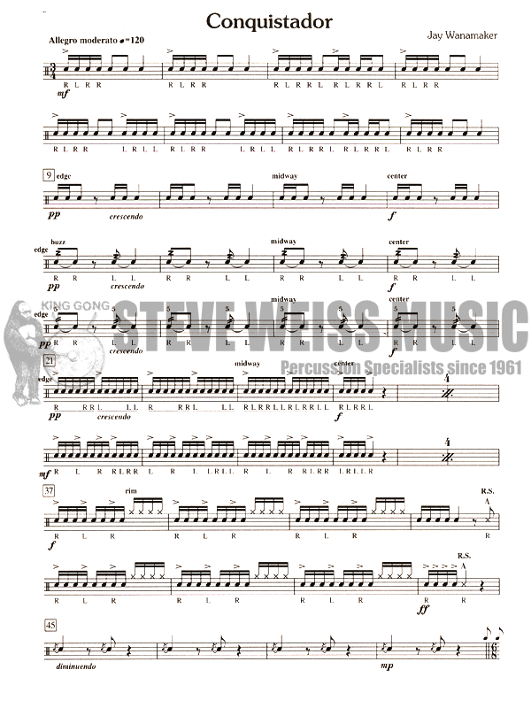 Wanamaker-Alfred's Rudimental Contest Solos-SD