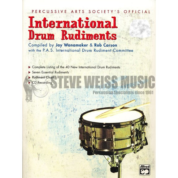 Wanamaker-International Drum Rudiments (w/CD)