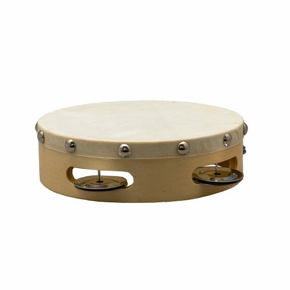 Weiss 6" Single Row Tambourine - Calf Head
