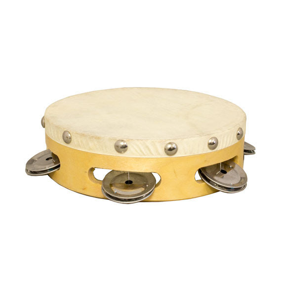 Weiss 6" Single Row Tambourine - Calf Head