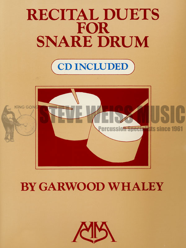 Whaley-Recital Duets for Snare Drum (w/CD)