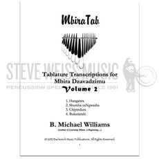 Williams-Tablature Transcription For Mbira Dzavadzimu vol. 2