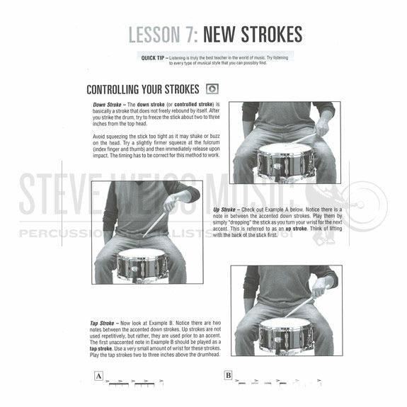 Wylie/Bissonette-Hal Leonard Drumset Method Book 1 Left Handed Edition (Audio and Video Access Included)