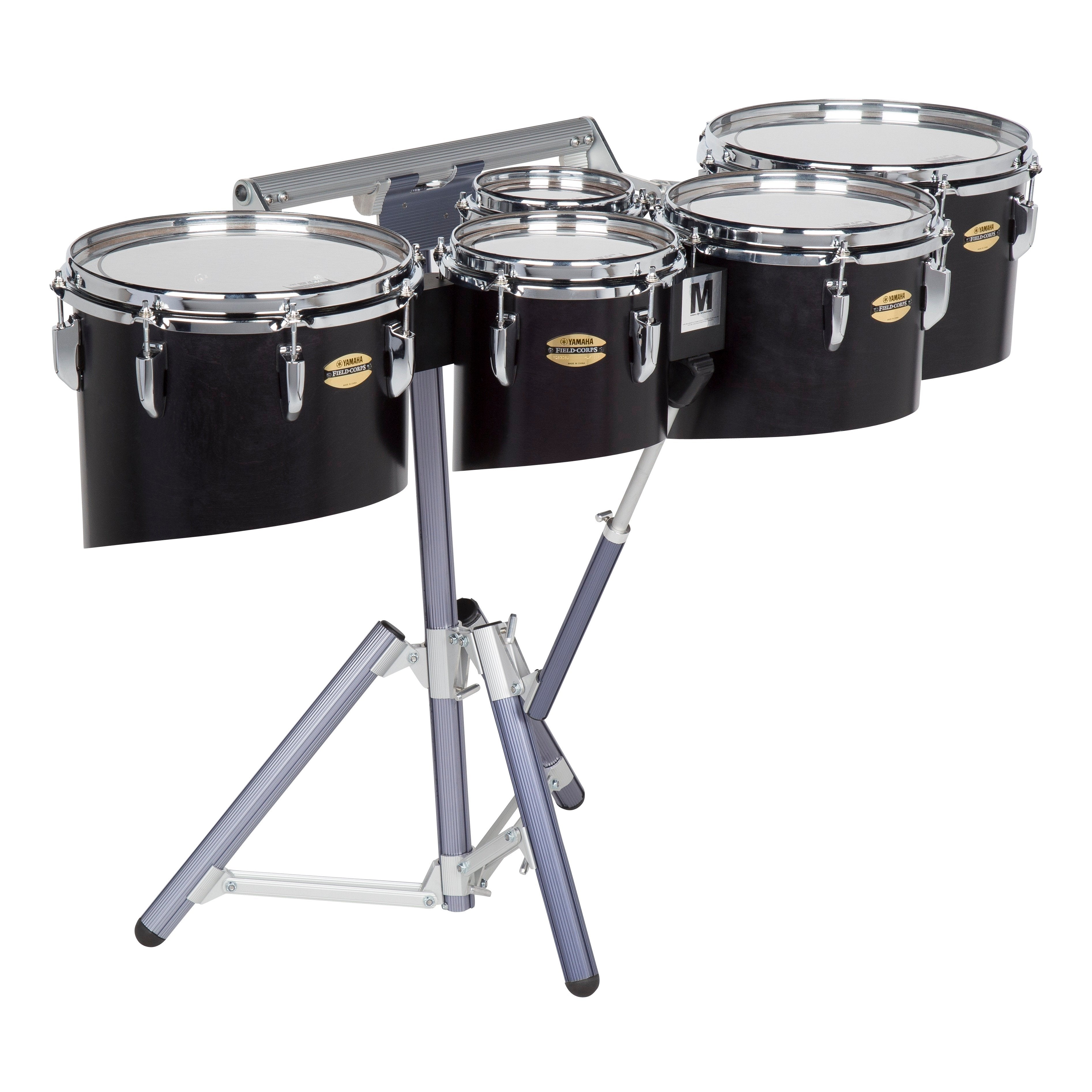 Yamaha 8300 Field-Corps Marching Tenor Set - 6"/8"/10"/12"/13" - Black Forest