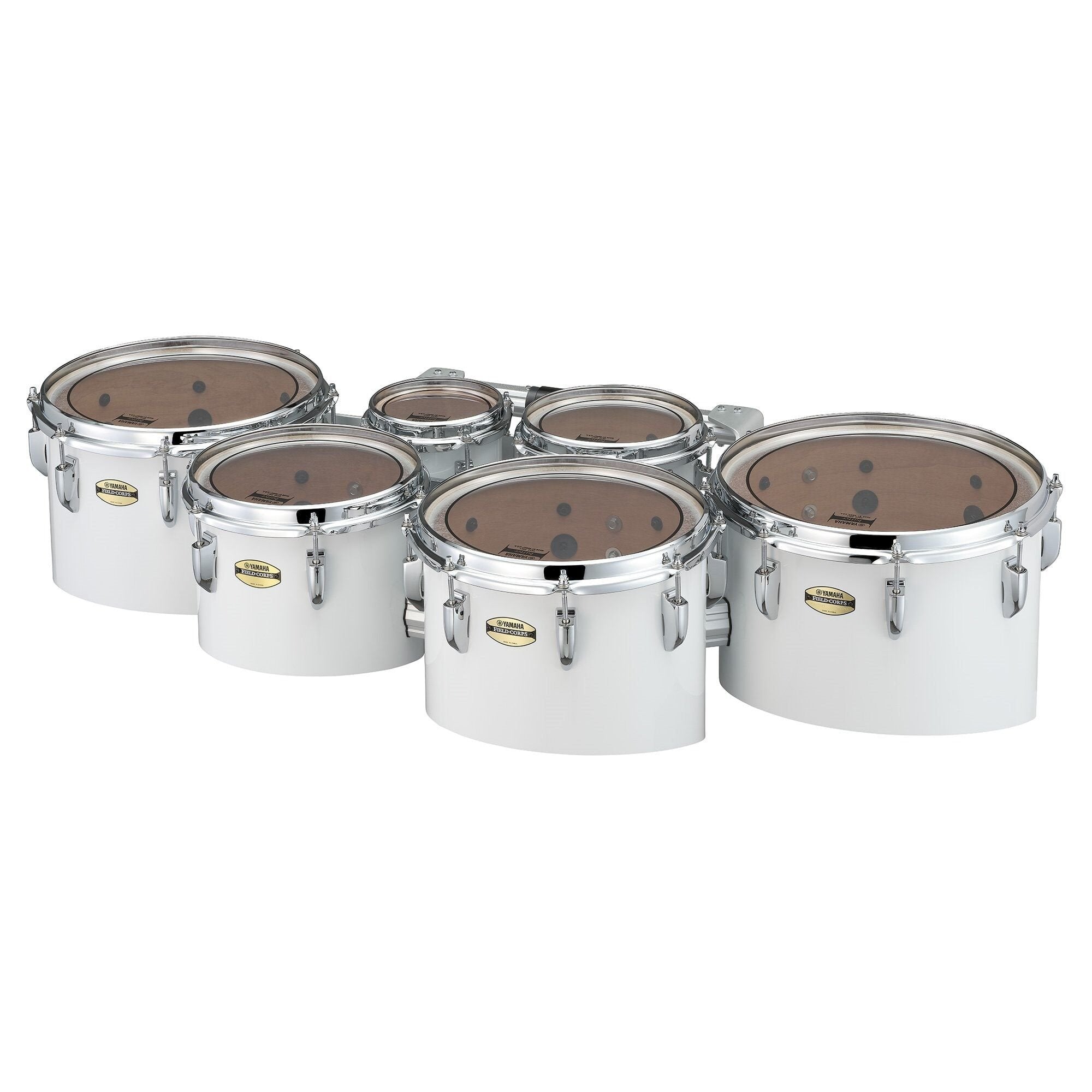 Yamaha 8400 Field-Corps Small Quint Marching Tenor Set - 6"/8"/10"/12"/13" - White
