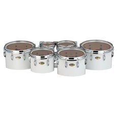 Yamaha 8400 Field-Corps Small Quint Marching Tenor Set - White 6-8-10-12-13-MTD-68023W-front