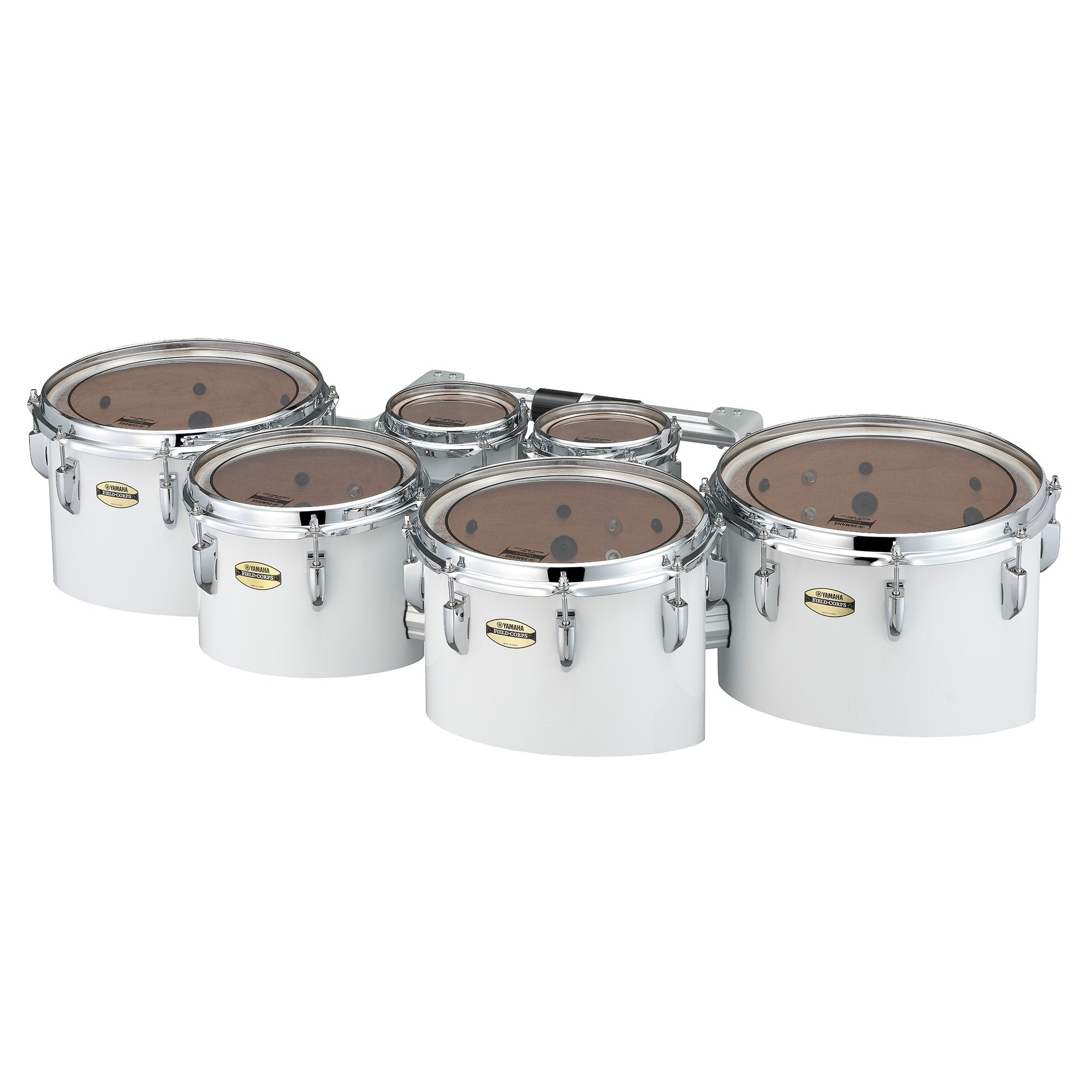 Yamaha 8400 Field-Corps Small Sextet (6",6",8", 10",12",13") Tom set With Hex Rail - White MTD-668023W