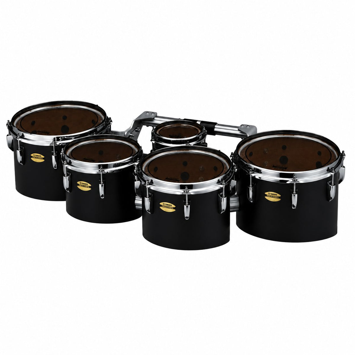 Yamaha 8400 Series Field-Corps Marching Tenor Set Black Forest-6-10-12-13-14 MTD-60234B Angle