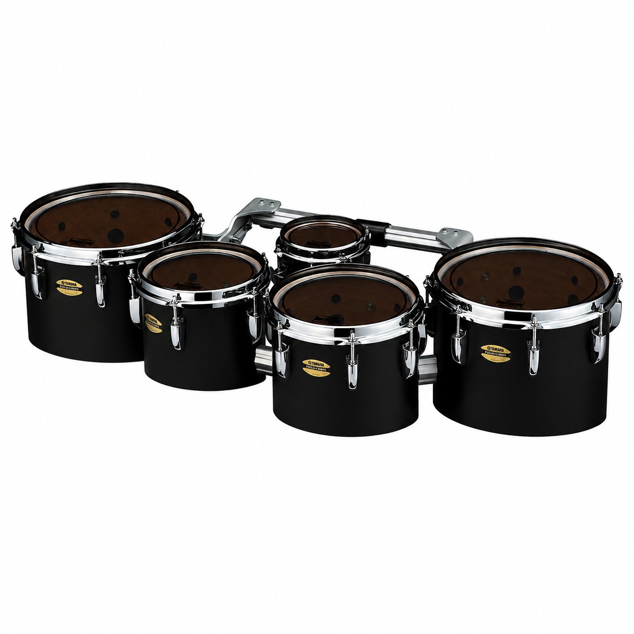 Yamaha 8400 Series Field-Corps Marching Tenor Set Black Forest 6-8-10-12-13 MTD-68023B Angle