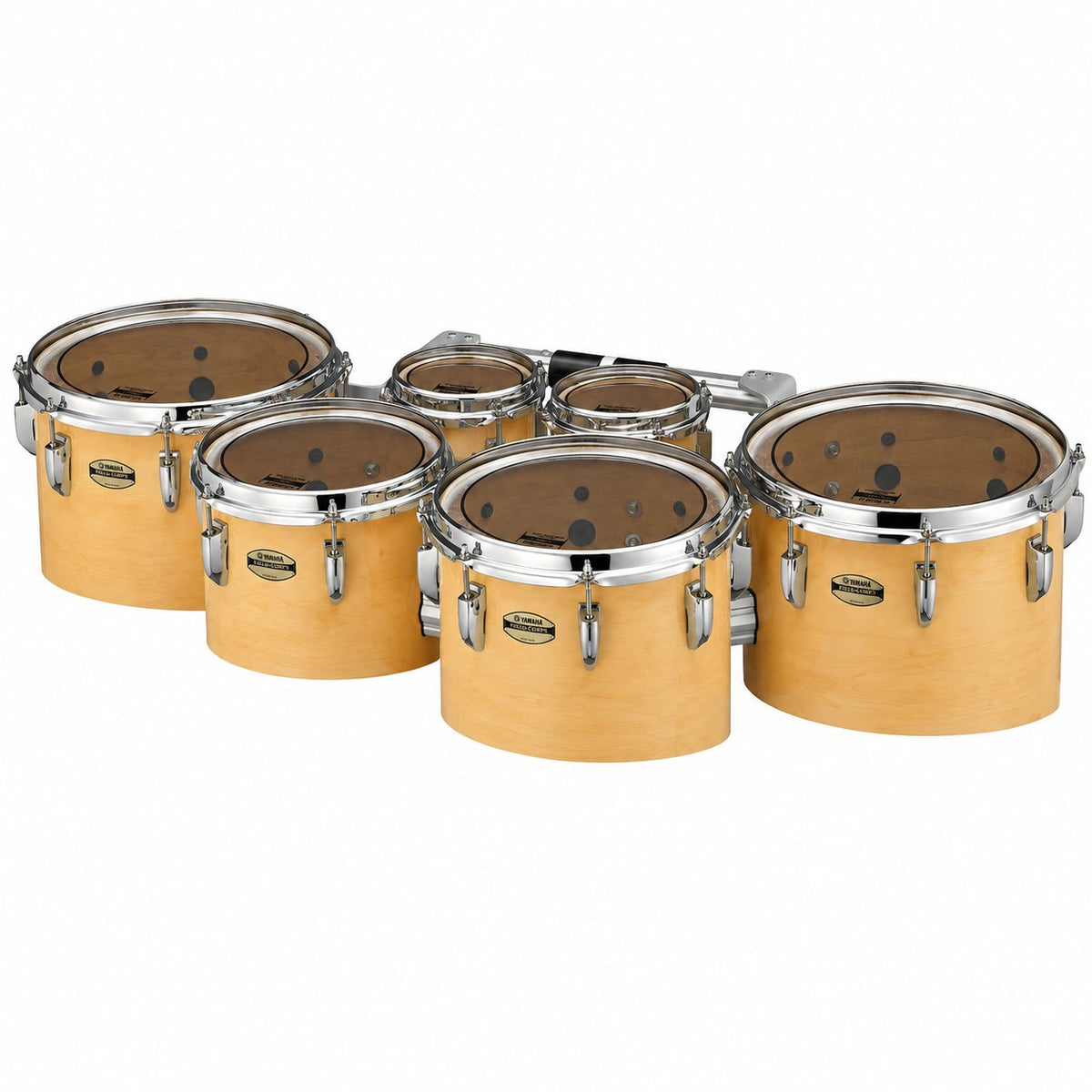 Yamaha 8400 Series Field-Corps Marching Tenor Set natural Forest-6-6-10-12-13-14 MTD-660234NF Angle