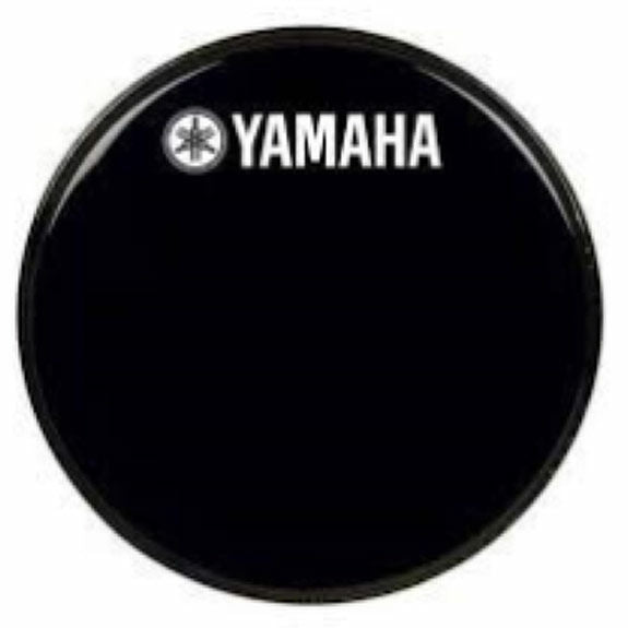 28" Yamaha Logo Ebony Marching Bass Drum Head