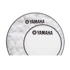 Yamaha Ambassador Smooth White Marching Bass Drumhead with Logo - 20"