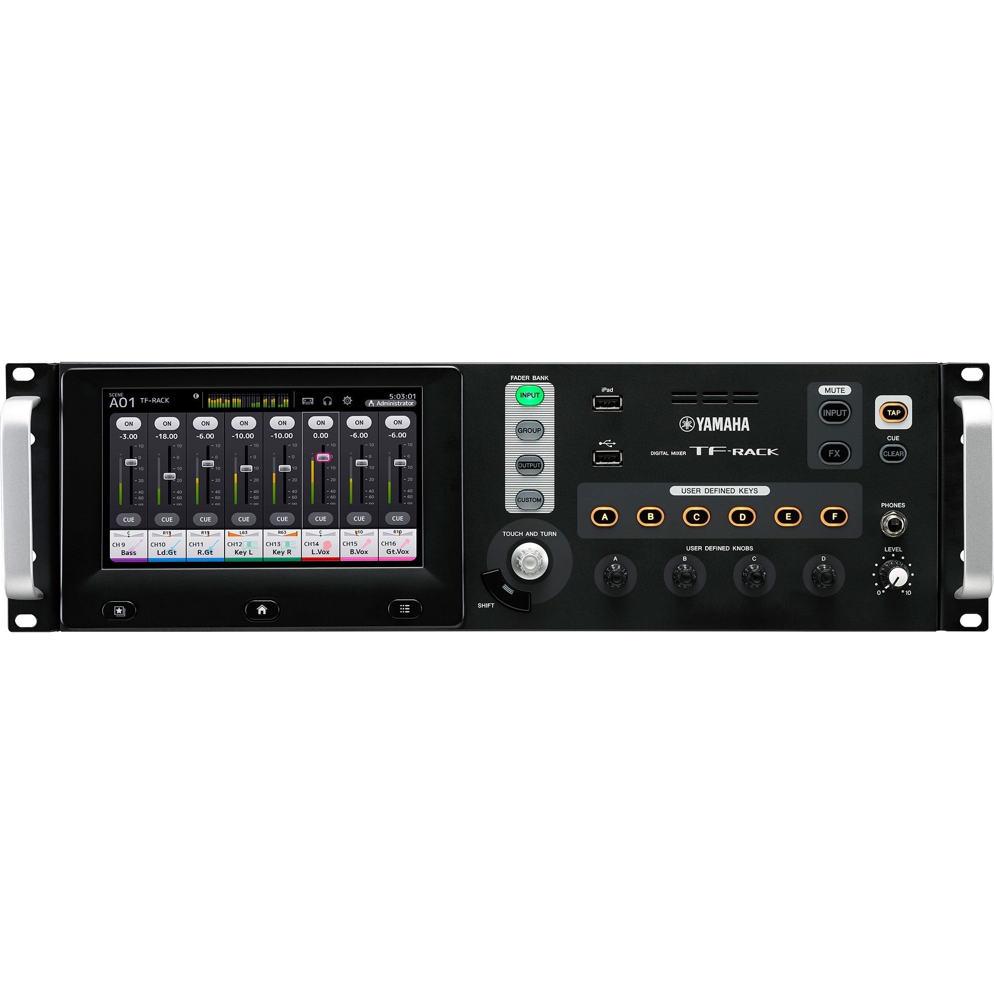Yamaha Digital Mixer TF-Rack Front Panel