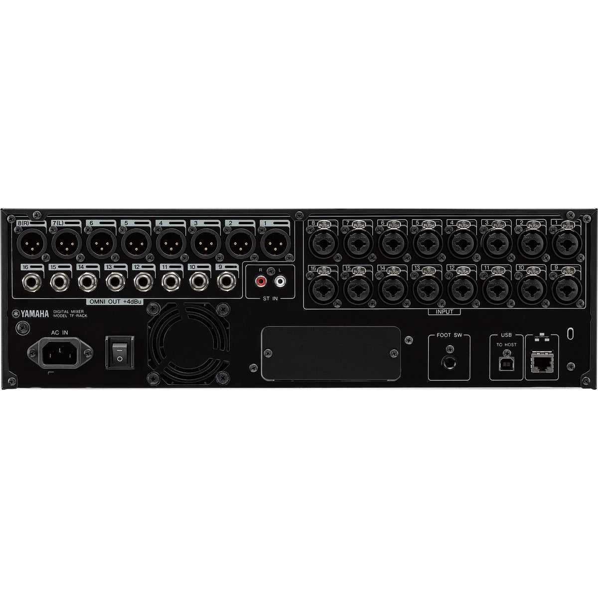 Yamaha Digital Mixer TF-Rack Rear Panel