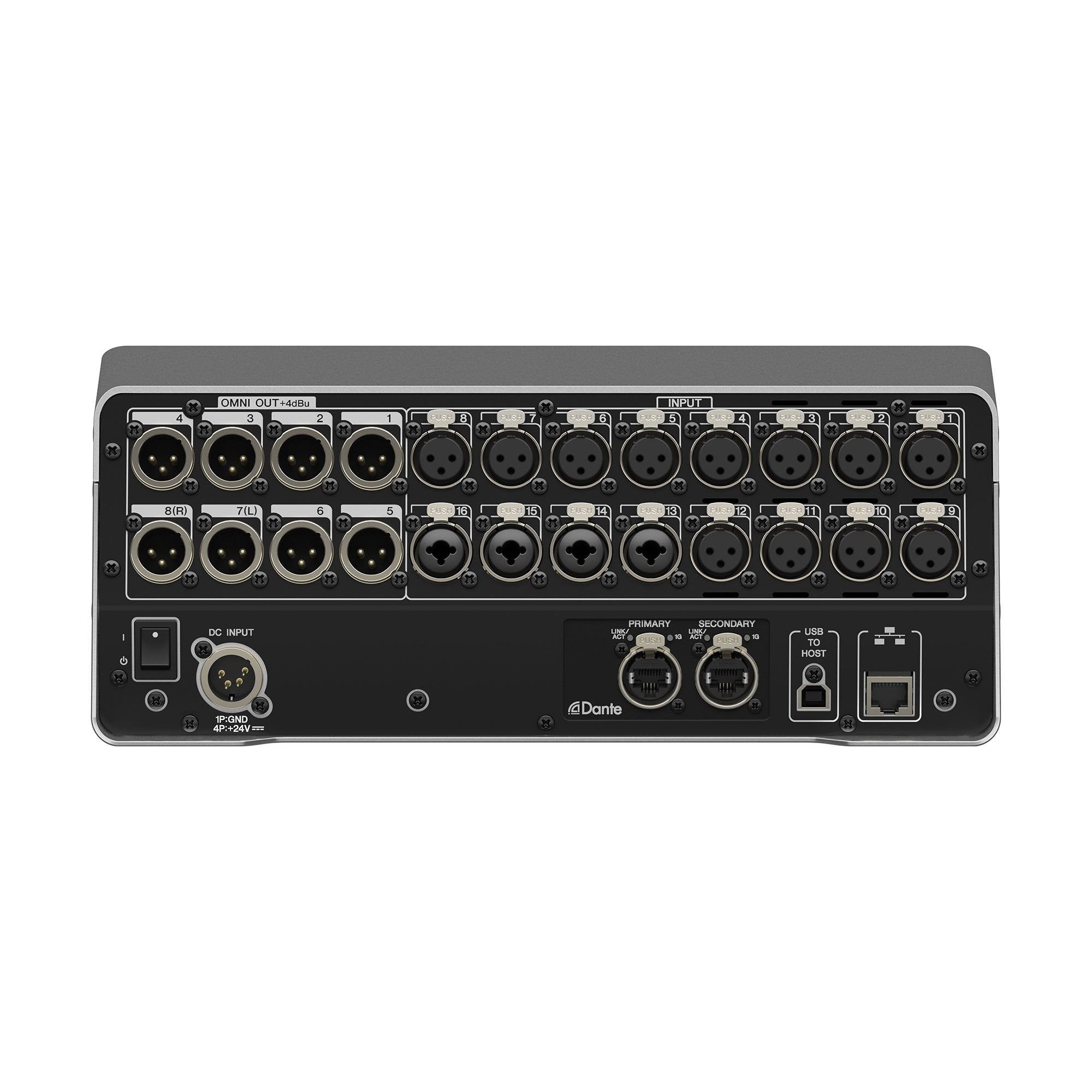 Yamaha DM3-D Digital Mixer Rear Panel