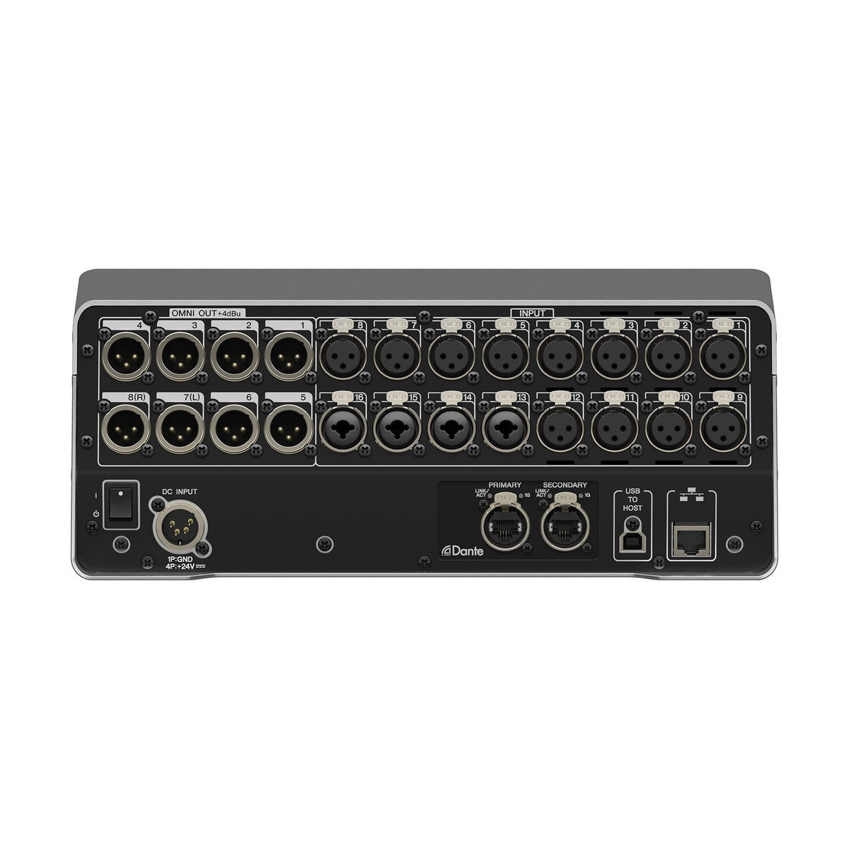 Yamaha DM3-D Digital Mixer Rear Panel