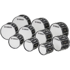 Yamaha Field-Corps Marching Bass Drum - 18" - Black Forest