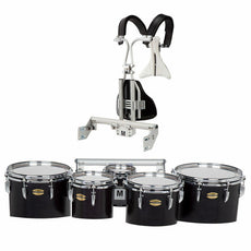 Yamaha Field-Corps MQ-8300 Marching Tenor Set with BiPosto Carrier (6/8/10/12/13) - Black Forest