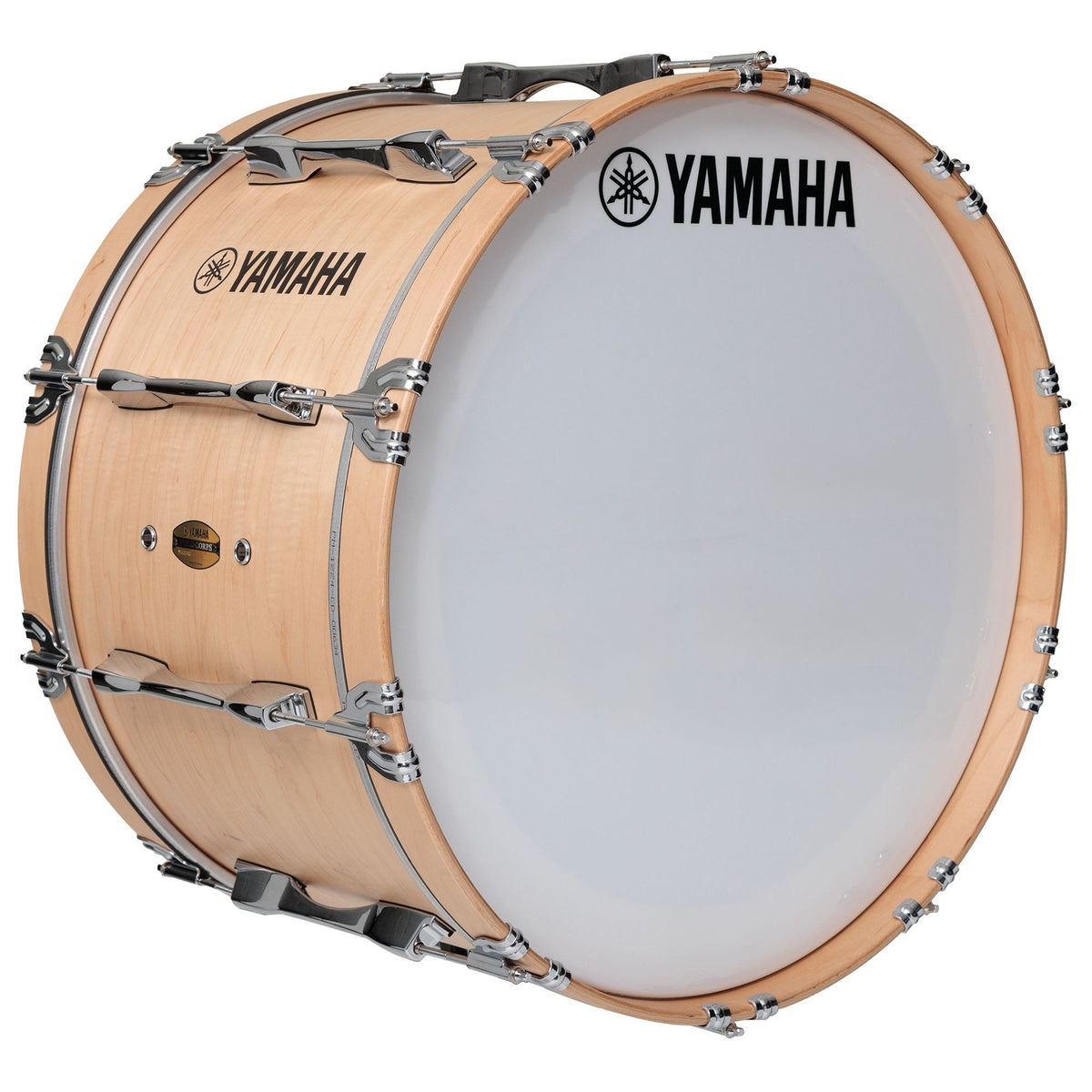 Yamaha Field Corps Marching Bass Drum - Natural Forest